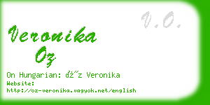 veronika oz business card